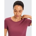 thumbnail image 3 of Remera CRZ YOGA de Algodón Pima Manga Corta Misty Merlot Talle S, 3 of 8