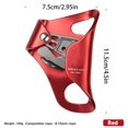 thumbnail image 4 of Soidarity Pecho Ascender Heavy Duty Profesional Reutilizable Deporte al aire libre Montañismo Cueva Exploración Ascenders Equipment Escalada Rojo Soidarity OD022233-04, 4 of 6