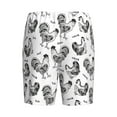 thumbnail image 7 of Daiia Retro Rooster Mens Woven Stretch Pajama Short,Short Pajama Pants-4X-Large, 7 of 7