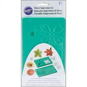 Flower Impression Molds 6.5"X4.5" 2/Pkg-