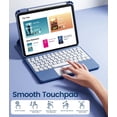 thumbnail image 6 of GEAK Compatible With iPad A16 11th 10th Generation Case with Keyboard, 360 Rotation Detachable Case with 7 Colors Backlit Keyboard for iPad A16/10th Gen, with Multi-Touch Trackpad, 6 of 10