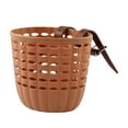 thumbnail image 2 of Cesta duradera para manillar de bicicleta para niños Zulema marrón con correas ajustables de PU, 2 of 8