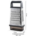 thumbnail image 3 of TopLLC Artificial Flowers Fake Flowers Faux Flowers 9 Oval Stainless Steel Four-sided Planer With Bottom Box Multi-function Melon And Fruit Peeler Ginger Garlic Cheese Grater Interior decorations, 3 of 4