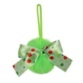 thumbnail image 2 of Adornos Colgantes para Árbol de Navidad: Bolas Verdes de Peluche con Cinta para Decoración de Fiestas | Textura Suave, Materiales Duraderos | 1 Adorno Colgante para Festivales, 2 of 7