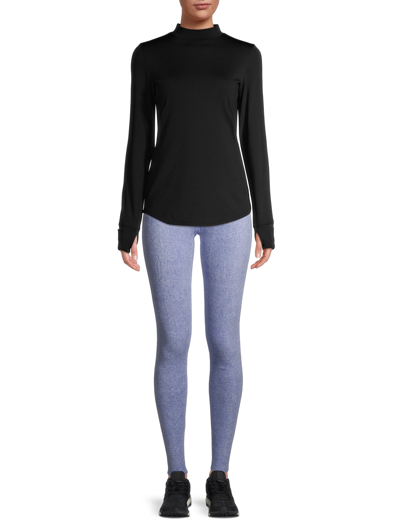ClimateRight by Cuddl Duds Stretch Women's Warm Stretch Fleece High Rise Base Layer Thermal Legging, Sizes XS to 4X