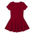 thumbnail image 6 of Levmjia Women's Square Neck Dress Short Sleeve Bodycon Mini Dress Casual Solid Color A Line Skater Dress Stretchy Sexy Clubwear for Women Summer, 6 of 6