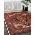 thumbnail image 3 of Ahgly Company Machine Washable Indoor Square Industrial Modern Dark Almond Brown Area Rugs, 8' Square, 3 of 7