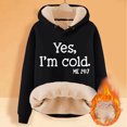 thumbnail image 2 of NinXxx Women's Heavyweight Lined Drop Shoulder Hoodie Drawstring Pullover Black L, 2 of 4