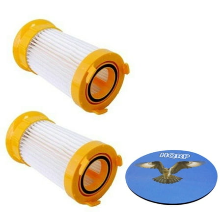 Plus Power Filter HQRP 2-Pack Washable & Reusable Filters for Eureka LightForce 4718AVZ 4717AVZ Power Plus 4703D Powerline 4773AZ + HQRP Coaster ()