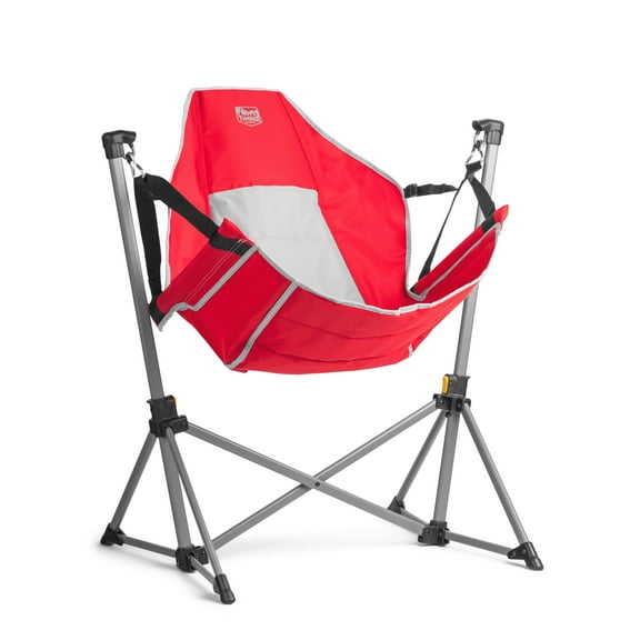 Timber Ridge Portable Hammock Chair with Carry Bag, Folding Outdoor Chair 300 lbs Capacity, Red