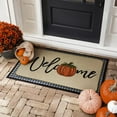 thumbnail image 2 of Fall Welcome Doormat, Seasonal Autumn Pumpkin Decorative Door Mat Non-Slip Rubber Backed Entryway Rugs for Indoor Outdoor Entrance Floor 17 x 29 Inch, 2 of 6