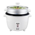 thumbnail image 1 of Better chef Basic Rice cooker with Food Steamer glass Lid Non-Stick cool-Touch Paddle and cup Included (10-cUP, White), 1 of 3