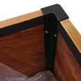 thumbnail image 3 of Grapevine Urban Garden Tall FSC Recycled Wood Planter with Shelf, Square, Natural Brown, 3 of 8