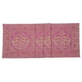 thumbnail image 4 of Stylo Culture Bohemian Long Wedding Table Runner Baby Pink Gold Elephant & Floral Brocade Jacquard Rectangle Home Decor Indian Dining Room Tablecloth | 60x16 Inches ( 152 x 40 cm), 4 of 5