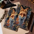 thumbnail image 5 of Spiral Notebook,College Ruled Journal,8.26" x 5.71" 50 Sheets/100 Pages,2 Pack - Red Fox Surrounded By Golden Yellow Floral, 5 of 7