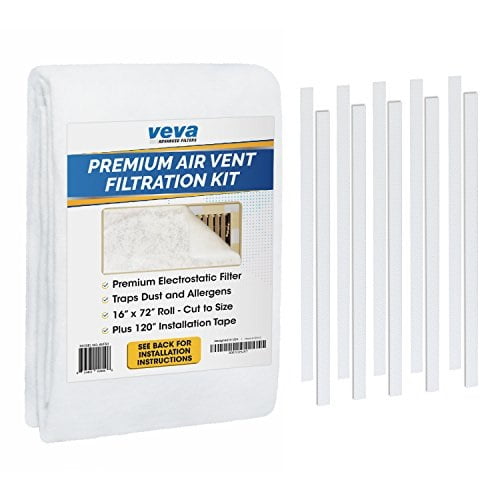 complete premium vent register filters kit 72 x 16 electrostatic