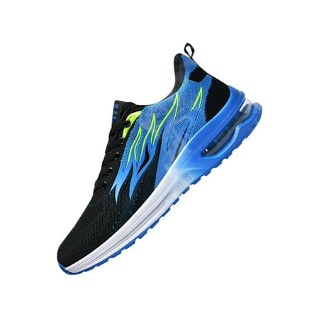 

Woobling Mens Air-Cushion Running Shoes Fashion Sneakers Runners Men Breathable Walking Shoes Blue 6.5