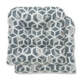 thumbnail image 2 of Ella Finley 70254 Inbox Indoor & Outdoor Reversible Wicker Seat Cushions, Grey - Pack of 2, 2 of 2