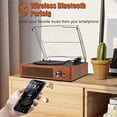 thumbnail image 2 of Tocadiscos de vinilo cotsoco con Bluetooth naranja, 2 of 6