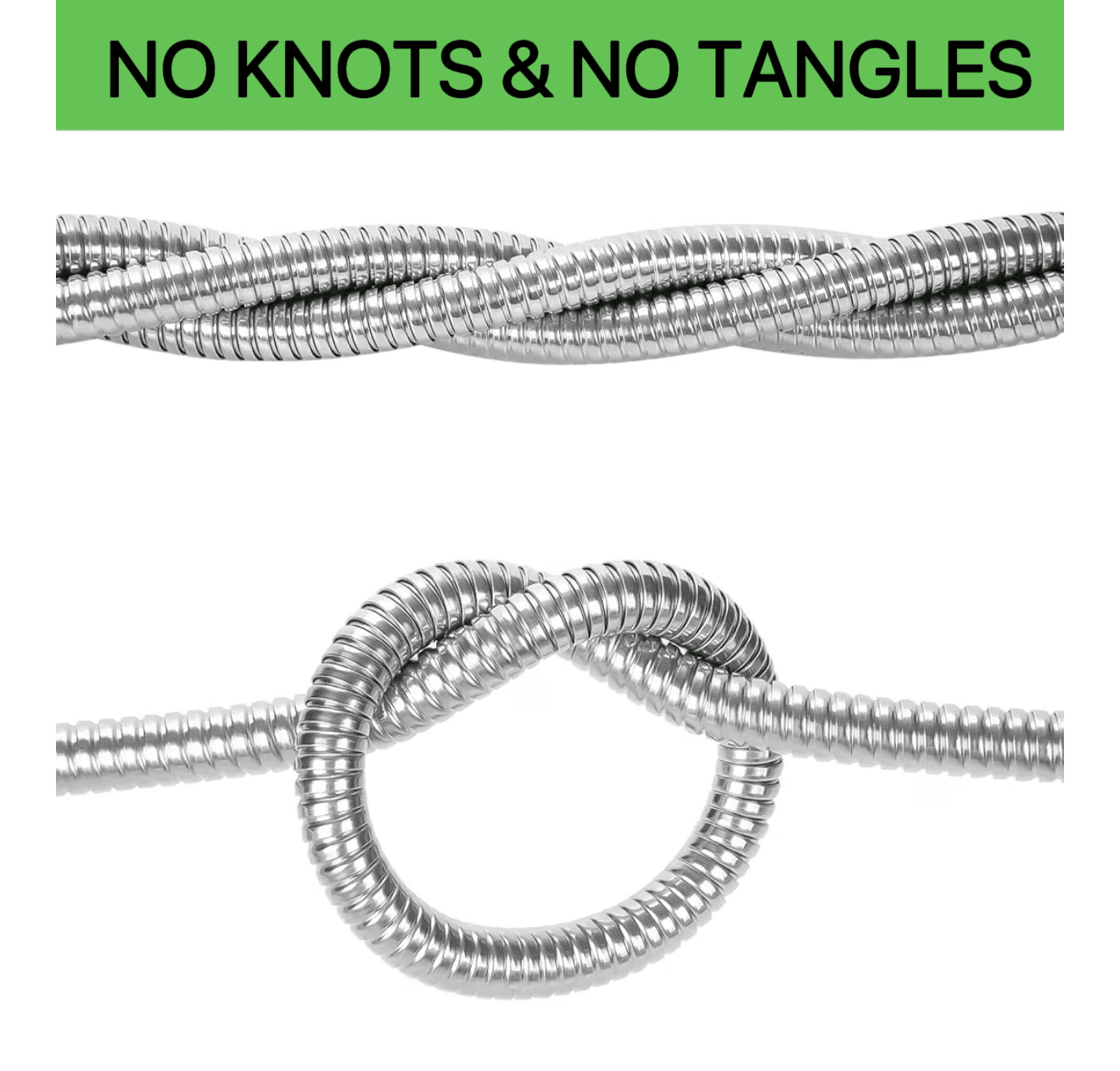 Garden Hose 50FT, Water Hose with 10 Function Nozzle, Garden Hose Metal with Leak-proof Connectors) No-Kink, Lightweight, Puncture-proof, Pet-proof, Sturdy, Hose for Outdoor, Yard