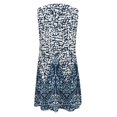 thumbnail image 3 of WILLBEST Vestidos de Algodon para Mujer Mini Vestido para Mujer Vestido Suelto de Verano sin Mangas Estampado Floral Cuello En V Vestido de Playa Ahuecado Grande, 3 of 3