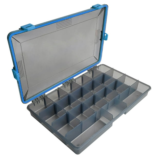 Caja de aparejos de pesca, caja organizadora de cebo para señuelos de pesca, resistente al agua para amantes de la pesca