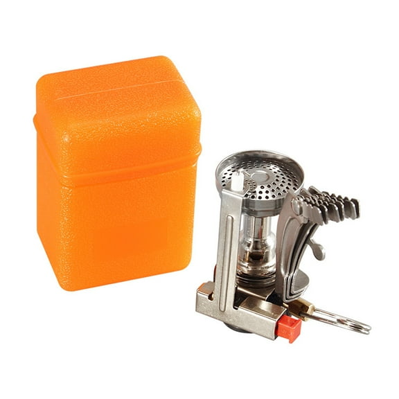 FUTUREORYY 1Pack Portable Outdoor Camping Stove Silver Triangle Mini Furnace End Stainless Steel for Campers