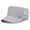 Light Grey, variant on Sport Cap Mesh Hole Solid Color Flat Top Peaked Hat for Women Girls