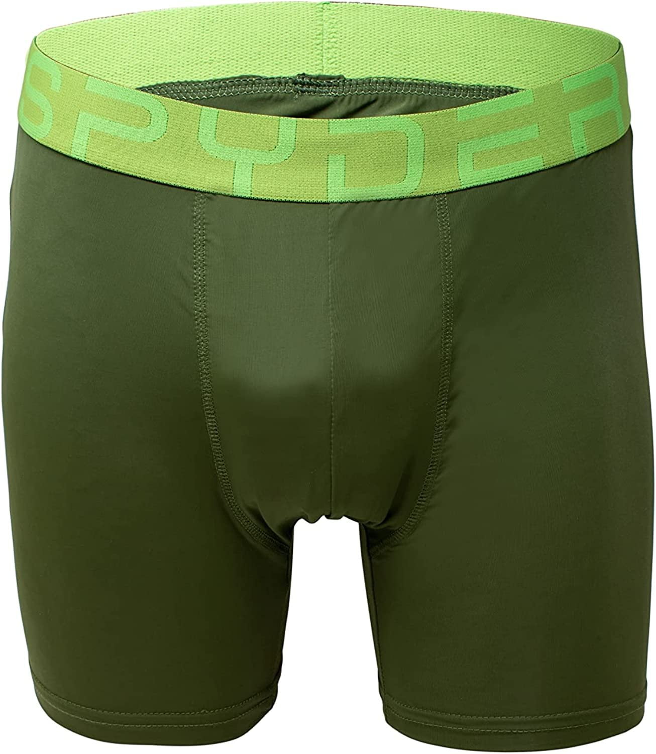 Spyder Mens Boxer Briefs Performance Sports Compression Shorts Athletic  Mens Underwear - Mens Boxers Brief - 3 Pack for Men Medium,  Black/Blue/Green 