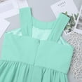 thumbnail image 4 of Kaerm Kids Girls Sleeveless Chiffon Halter Dress Wedding Bridesmaid Party Birthday Flower Girl Dress Mint Green 12, 4 of 7