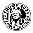 thumbnail image 3 of Broche Trump 2024 Creative President Lapel Pin para Hombres Y Mujeres Fanáticos (tipo Letra), 3 of 4