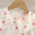 thumbnail image 5 of Otqutp Kids Button Closure Blouse Toddler Kids Baby Girls Summer Casual Long Sleeves Blouse Doll Collar Breathable Shirts for 3 to 8 Years, 5 of 9