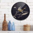 thumbnail image 3 of WOBOGO Whale Riding Astronaut Pattern Acrylic Wall Clock Battery Operated 11.9in Silent No Tick Bedroom Living Room Office Classroom Decoration, 3 of 10