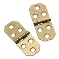 thumbnail image 1 of 2 Pack 3/4" x 1-13/16" Brass Decorative Hinges, 1 of 1