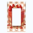 thumbnail image 2 of Metal Light Switch Wall Plate Outlet Cover (Layered Chocolate Strawberry Custard Cake - Single Rocker), 2 of 2