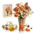 thumbnail image 1 of Set de ramo de flores con jarrón, colección Rose Botanical (868 piezas), 1 of 6