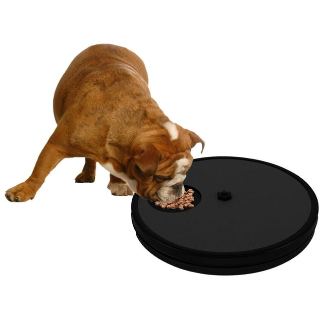 Dog Scratch Pad for Nails Non-Slip Dog Scratch Board with 6 Snack Compartments Rotating Dog Nail Scratch Board Removable Scratching Scratchboard Scratchpad Sandpaper for Dog Pet