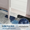 thumbnail image 5 of FairOnly 5'x7'Blue Abstract Low Pile Machine Washable Area Rug Modern Color Block Non Slip Rugs for Living Room Beroom Home Office, 5 of 7