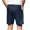 thumbnail image 2 of Eltusu Men's Athletic Shorts with Elastic Waist, Solid Color Knee Length Relaxed Fit Summer Sports Shorts Navy Size M, 2 of 7