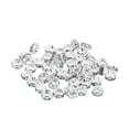 thumbnail image 1 of Unique Bargains 4mm Spacer Beads, 100pcs Bead Spacers Rhinestone Round Bulk Beads for Jewelry Making, Silver, 1 of 5