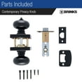 thumbnail image 2 of Brinks Contemporary Privacy Doorknob, Tuscan Bronze, 2 of 7