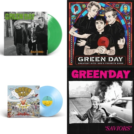 Dookie (X) (Baby Blue LP Vinyl) & Warning (Fluorescent Green LP Vinyl) & Saviors (180G/Deluxe LP Vinyl) & Greatest Hits: God's Favorite Band (X)