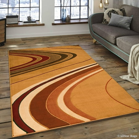 Allstar Yellow Modern Contemporary Area Rug (7  10  x 10  2 ) Size in ft: 7  10  x 10  2  Material: Polypropylene Main Color: Yellow Made in: Turkey Size in Inches: Length: 122  Width: 93.7  Height: 0.5  Ideal forliving room  family room  dining room  bedroom  office  kitchen  den  library  coffee shop  guest room  pool house and TV room