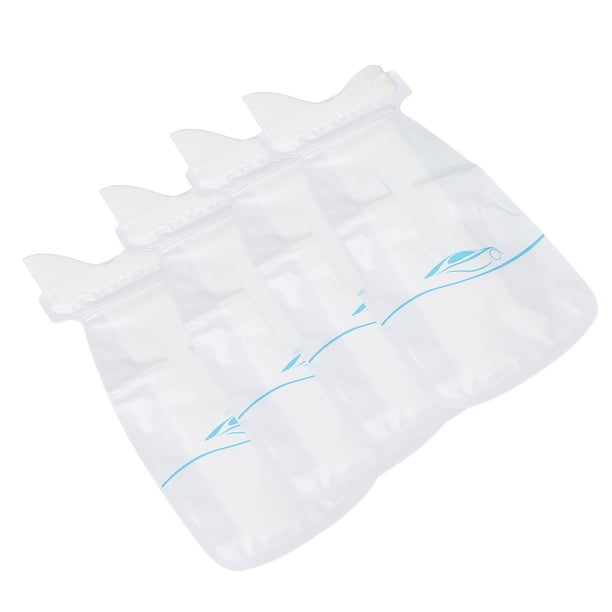 Orinal portátil para hombres, 4 bolsas de orina desechables, inodoro de bolsillo, orinal femenino, durabilidad extendida