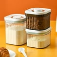 thumbnail image 5 of Dispensador de fórmula sellado, práctico recipiente para leche en polvo con un solo clic sin bisfenol A, recipiente de almacenamiento con cuchara, 5 of 5