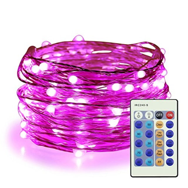 er chen pink fairy lights plug in, 33ft 100 led starry string lights dimmable with remote er chen pink fairy lights plug in, 33ft 100 led starry string lights dimmable with remote