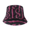 thumbnail image 1 of Sombreros de cubo esponjosos de piel sintética de leopardo de vaca para mujer, sombrero de sol cálido para exteriores, gorra de pescador peluda de terciopelo suave, moda de Panamá para niña, Invierno, 1 of 5