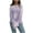 Purple, variant on Fayshow0 Long Sleeve Shirts for Women, Fall Womens Tops Women's Loose Round Neck Knitted Contrasting Color Pullover Striped Sweater 2024 Casual Long Sleeved RoundTop/shirt,Blue L