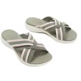 thumbnail image 2 of HEVIRGO Women Cross Strap Open Toe EVA Wedge Platform Sandals Slippers for Daily Life, 2 of 10