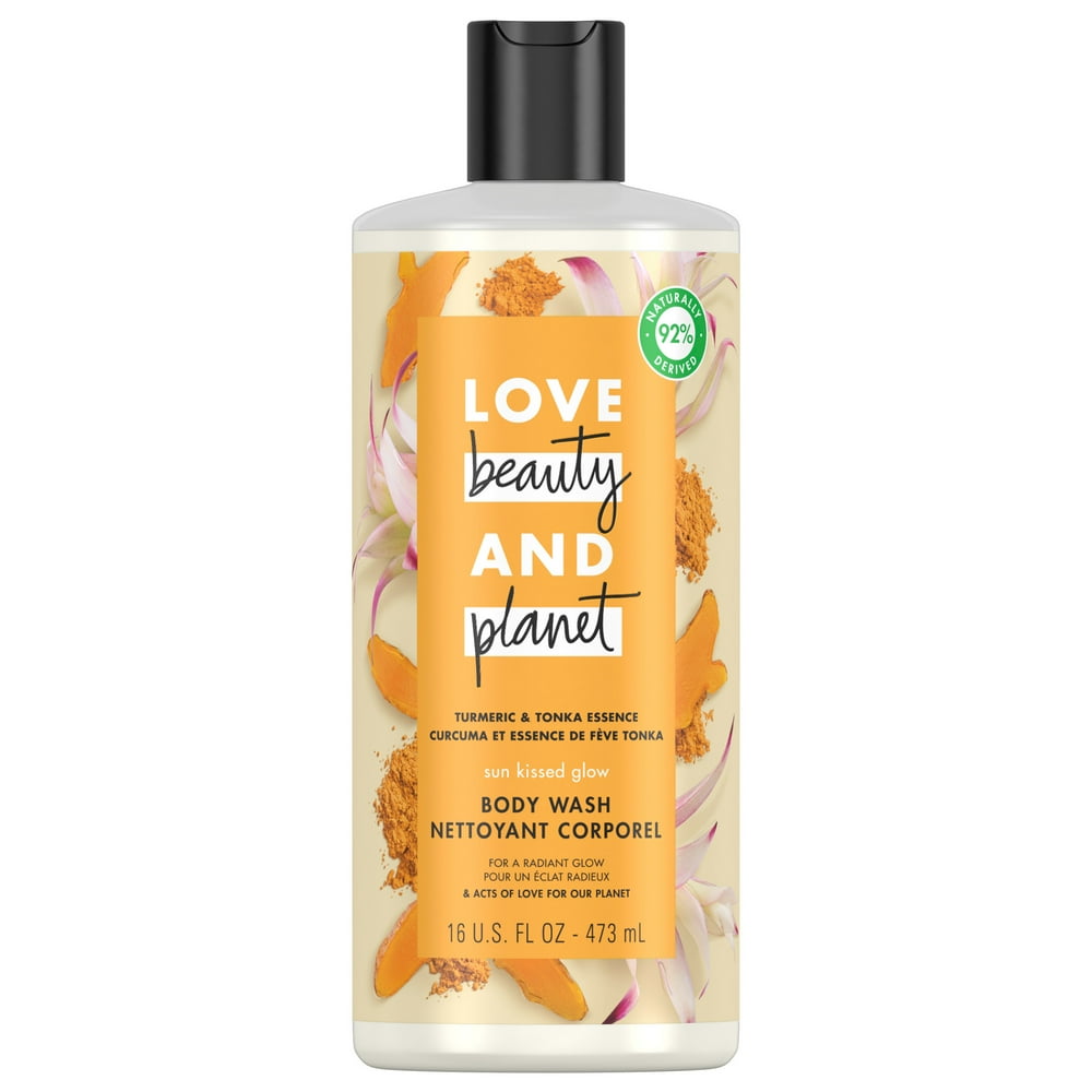 Love Beauty and Body Wash Turmeric and Tonka Essence 16 oz